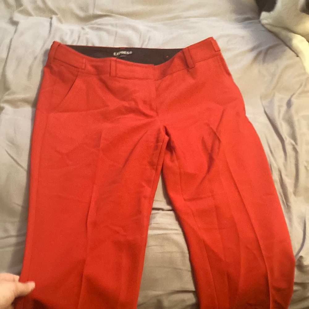 Express red pants